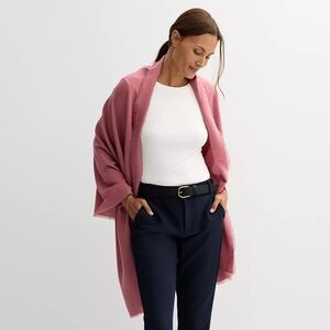 NWT Nine West Mauve Pink Wrap Scarf